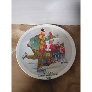 1981 Knowles Csatari Grandparent Plate 1981 The Skating Lesson